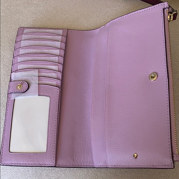 NWT Kate Spade Large floral Leather Wristlet - Picture 5 of 7